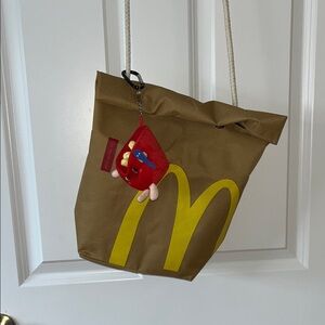 Iconic Brown bag Tote with Yellow arches Logo lovin it!